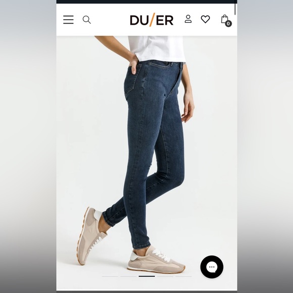 NWT DU/ER four way flex denim high rise skinny jeans - Picture 3 of 8